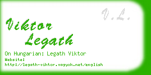 viktor legath business card